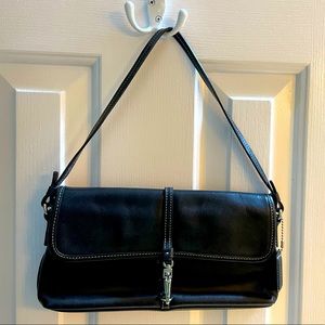 Small black Coach shoulder bag in excellent used condition